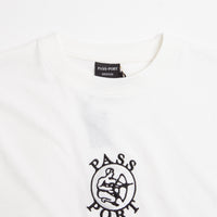 Pass Port Potters Mark Embroidery T-Shirt - White thumbnail