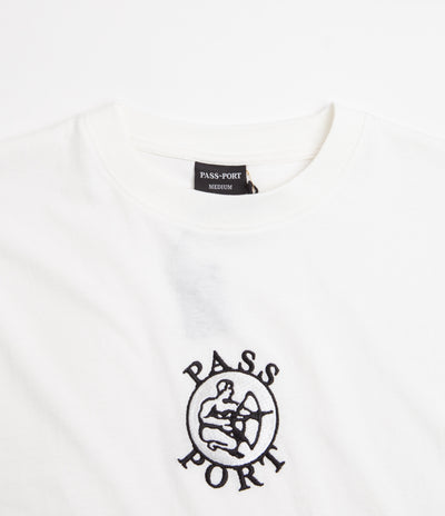 Pass Port Potters Mark Embroidery T-Shirt - White