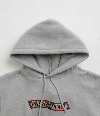 Pass Port Red Flag Hoodie - Ash