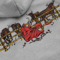 Pass Port Red Flag Hoodie - Ash thumbnail