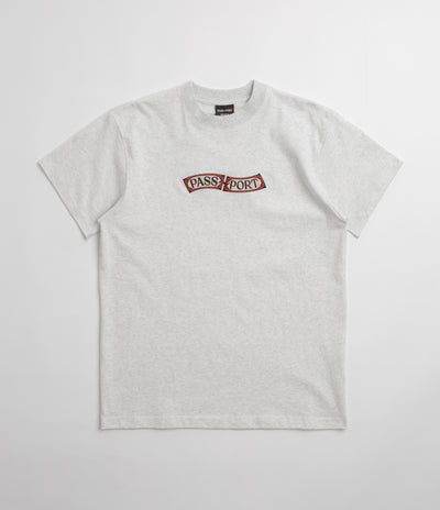 Pass Port Red Flag T-Shirt - Ash