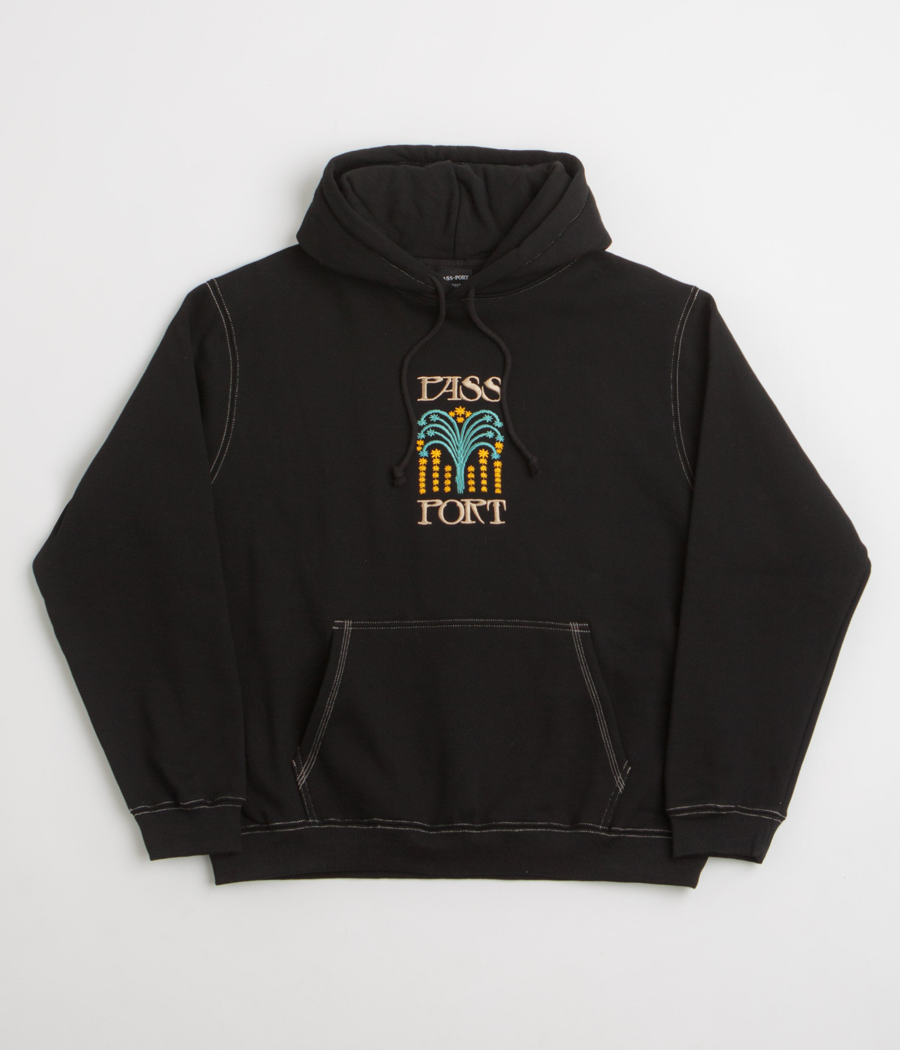 Pass Port Roman Candle Hoodie in Black