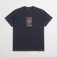 Pass Port Roman Candle T-Shirt in Navy thumbnail