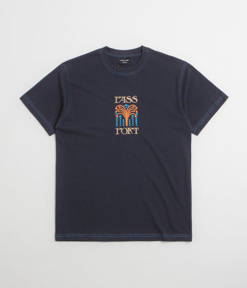 Pass Port Roman Candle T-Shirt - Navy