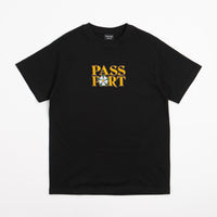 Pass Port Rosa Embroidery T-Shirt - Black thumbnail