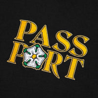 Pass Port Rosa Embroidery T-Shirt - Black thumbnail