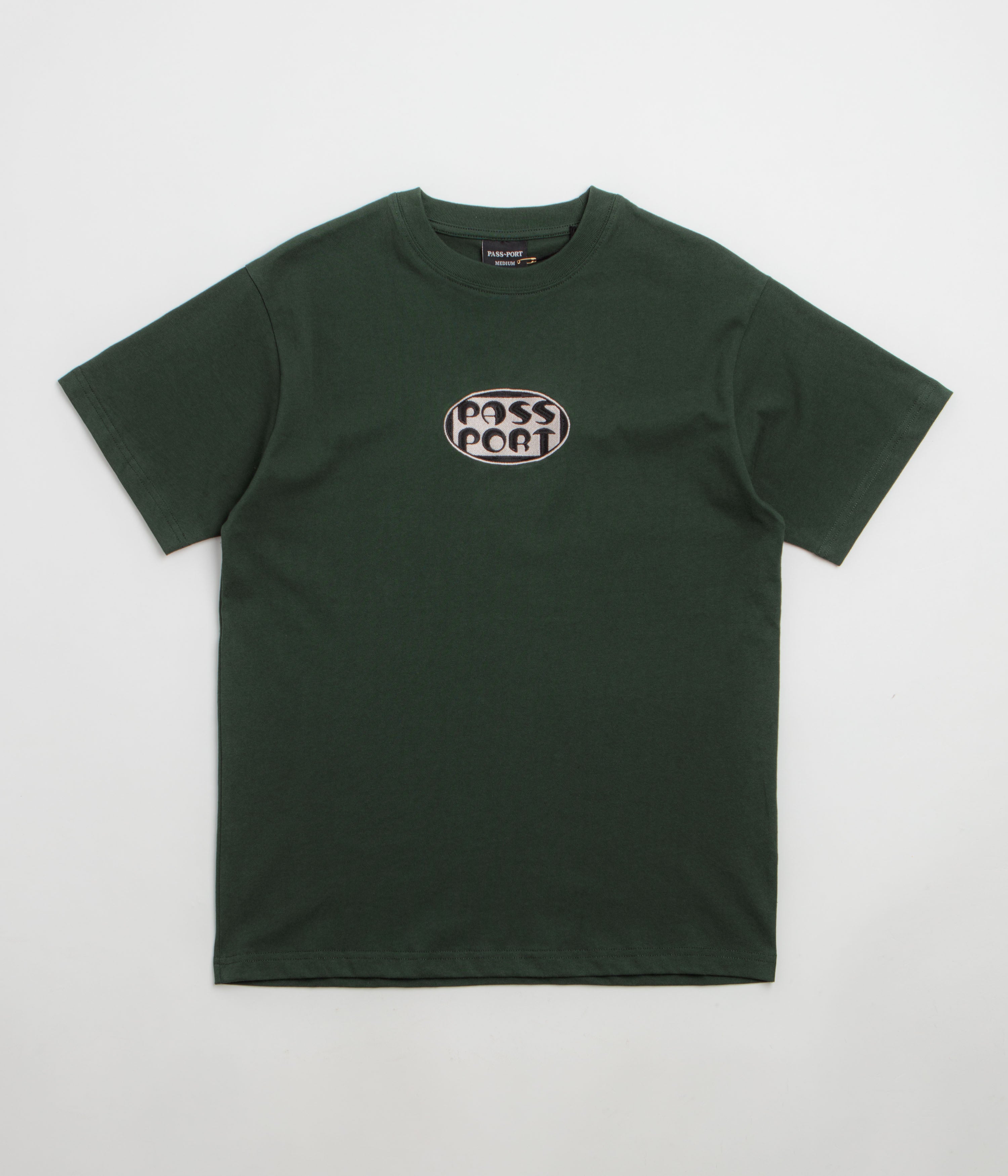 Pass Port Rounded T-Shirt - Forest Green