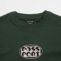 Pass Port Rounded T-Shirt in Forest Green thumbnail