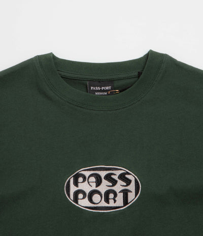 Pass Port Rounded T-Shirt in Forest Green