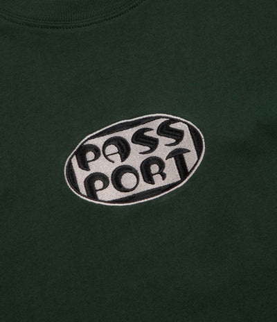 Pass Port Rounded T-Shirt in Forest Green