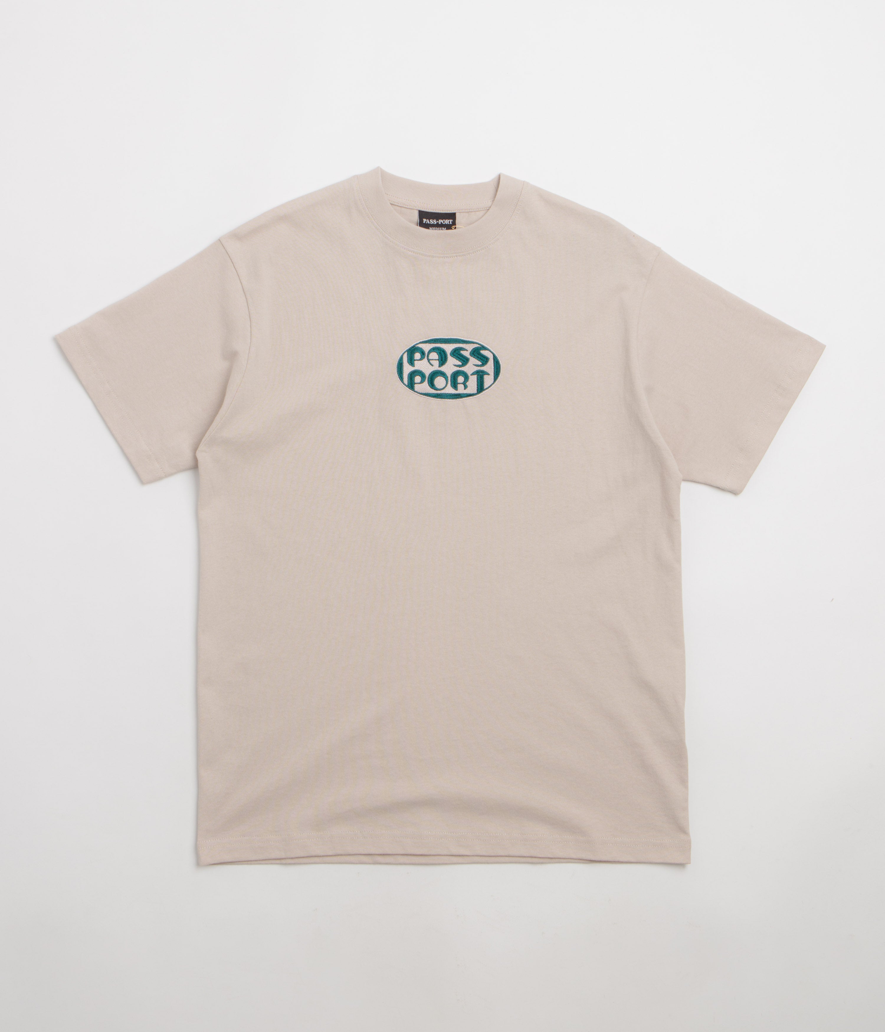 Pass Port Rounded T-Shirt in Stone