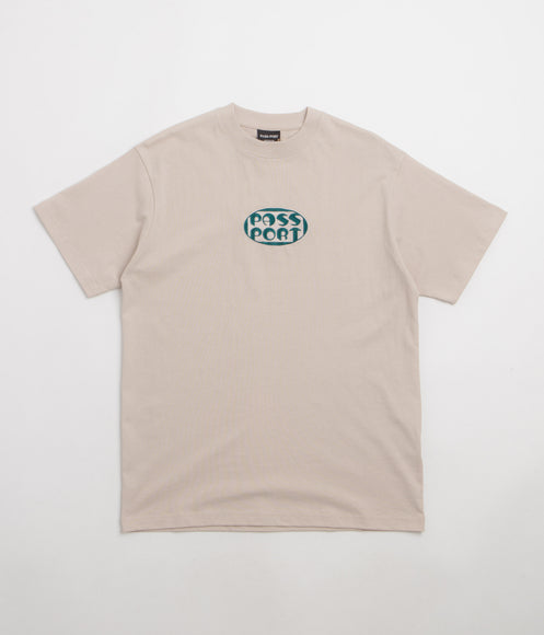 Pass Port Rounded T-Shirt - Stone
