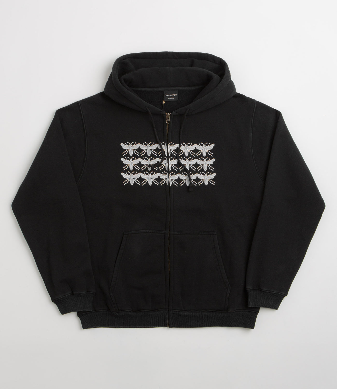 Pass Port Scissorcraft Full Zip Hoodie - Black | Flatspot Pass Port Scissorcraft Full Zip Hoodie - Black | Flatspot