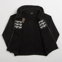 Pass Port Scissorcraft Full Zip Hoodie in Black thumbnail