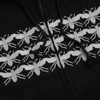 Pass Port Scissorcraft Full Zip Hoodie in Black thumbnail
