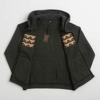 Pass Port Scissorcraft Full Zip Hoodie in Seaweed thumbnail