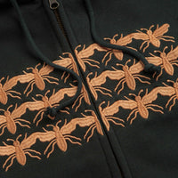 Pass Port Scissorcraft Full Zip Hoodie in Seaweed thumbnail