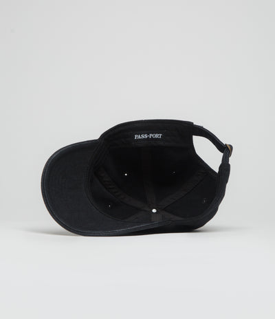 Pass Port Solid Leagues Cap in Washed Black