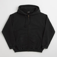 Pass Port Solid Workers Full Zip Hoodie in Black thumbnail