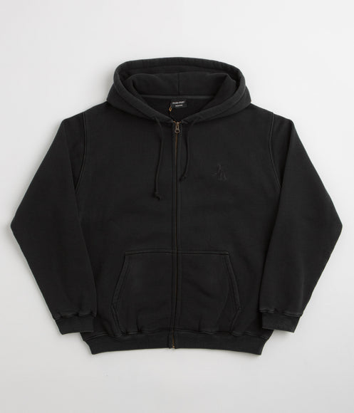 Pass Port Solid Workers Full Zip Hoodie - Black