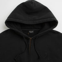 Pass Port Solid Workers Full Zip Hoodie in Black thumbnail