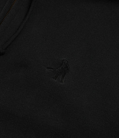 Pass Port Solid Workers Full Zip Hoodie in Black