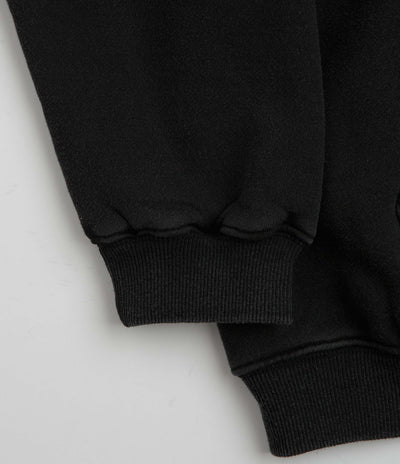 Pass Port Solid Workers Full Zip Hoodie in Black