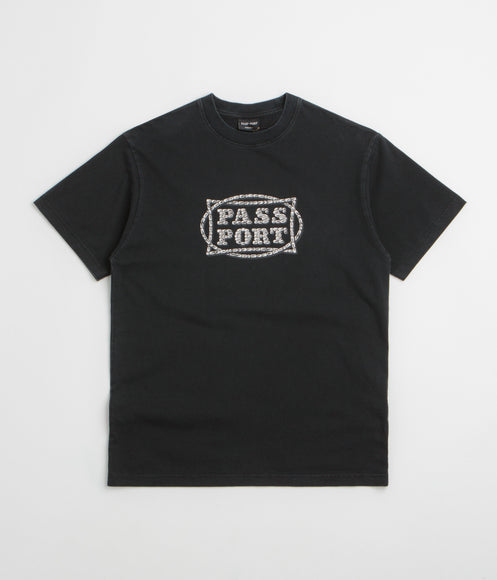 Pass Port Stone Circle T-Shirt - Washed Black