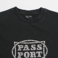 Pass Port Stone Circle T-Shirt in Washed Black thumbnail