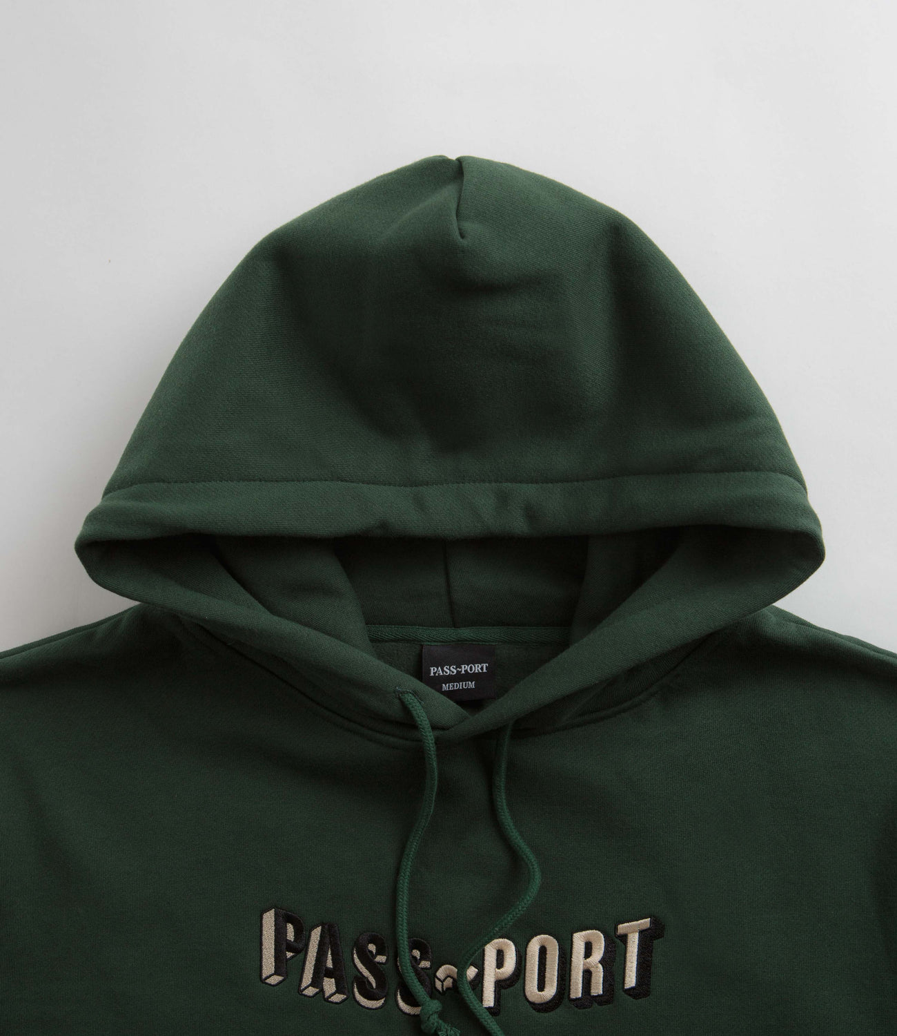 【関税・送料込み】PASS~PORT Tree Logo Sweat Hoodie Pass Port Sunken Logo Embroidery Hoodie - Forest Green