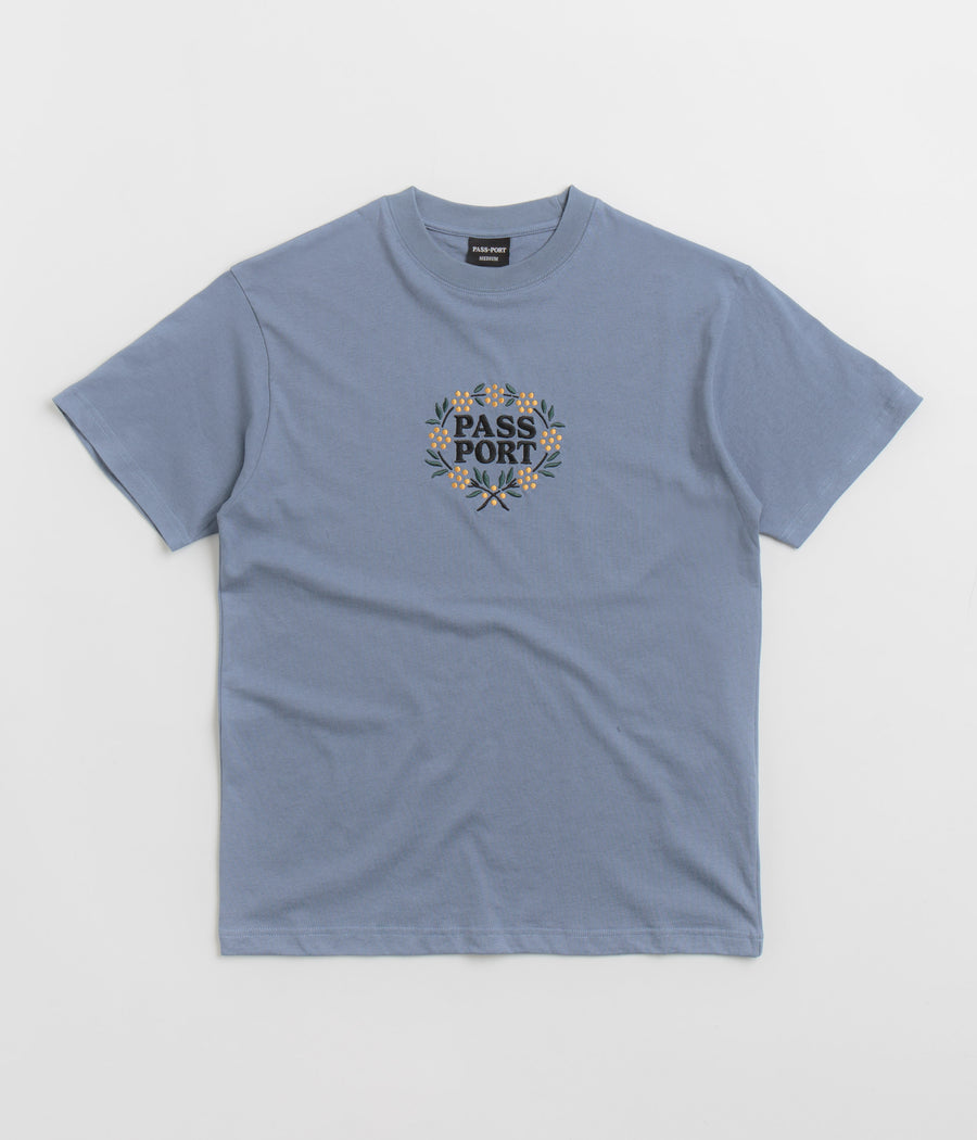 Pass Port Wattle T-Shirt in Stonewash Blue