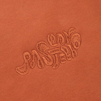 Pasteelo Can Embroidered Script Crewneck Sweatshirt - Rust thumbnail