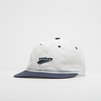 Pasteelo Contrast Cap in White and Navy thumbnail