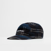 Pasteelo Cotton Flannel Cap - Navy / Black Plaid thumbnail