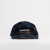 Pasteelo Cotton Flannel Cap - Navy / Black Plaid thumbnail