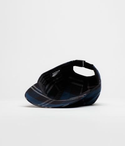 Pasteelo Cotton Flannel Cap - Navy / Black Plaid