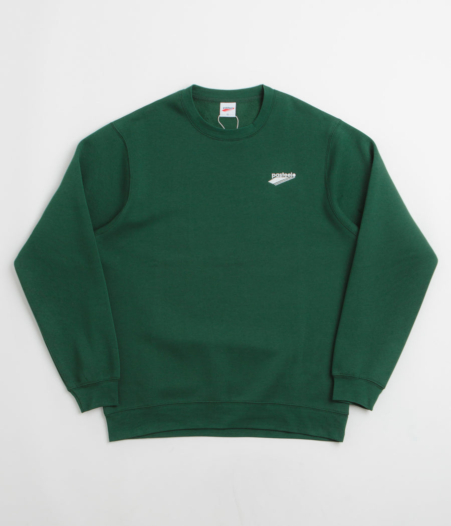 Pasteelo Embroidered O.G. Crewneck Sweatshirt in Dark Forest