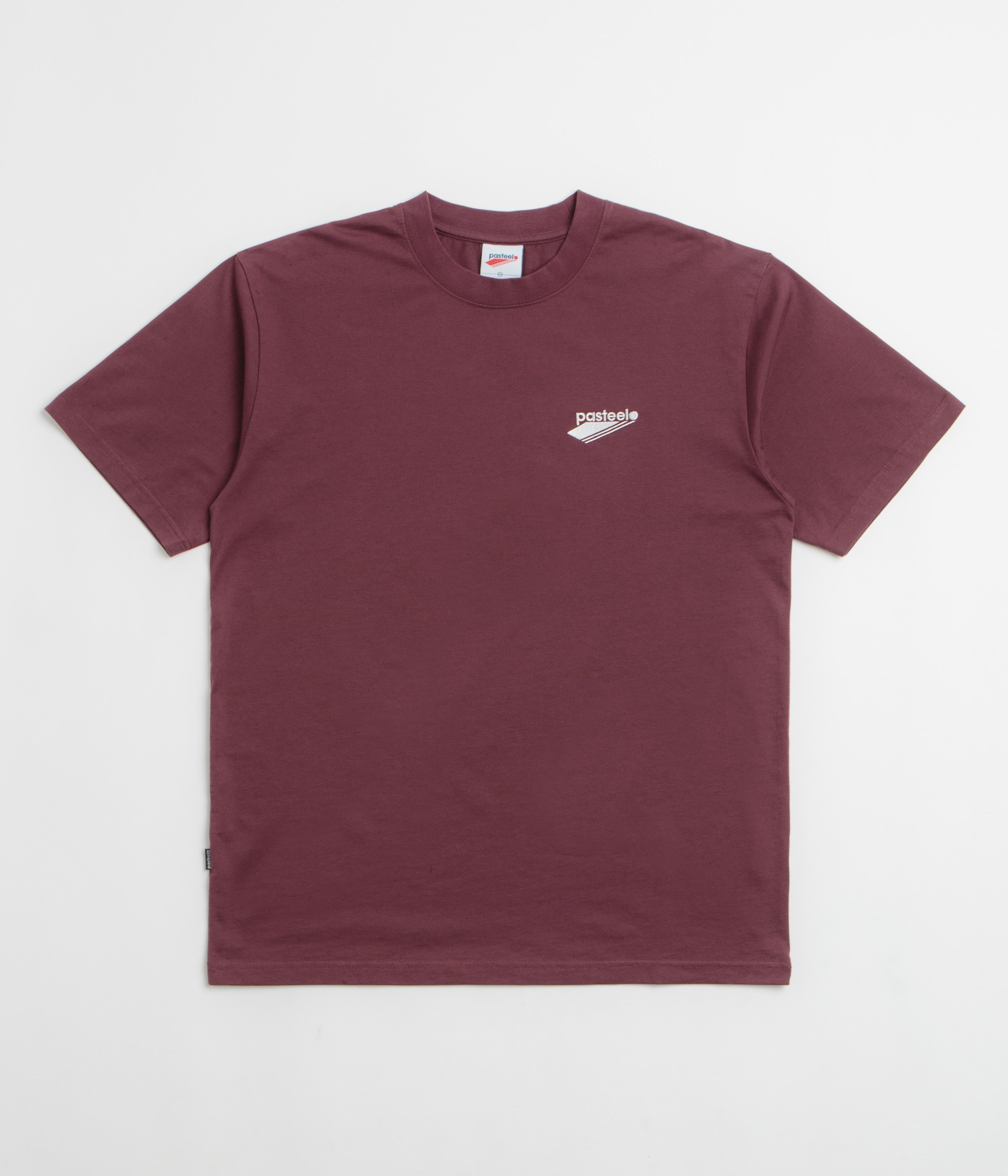 Pasteelo Embroidered O.G. T-Shirt in Burgundy