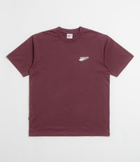 Pasteelo Embroidered O.G. T-Shirt in Burgundy