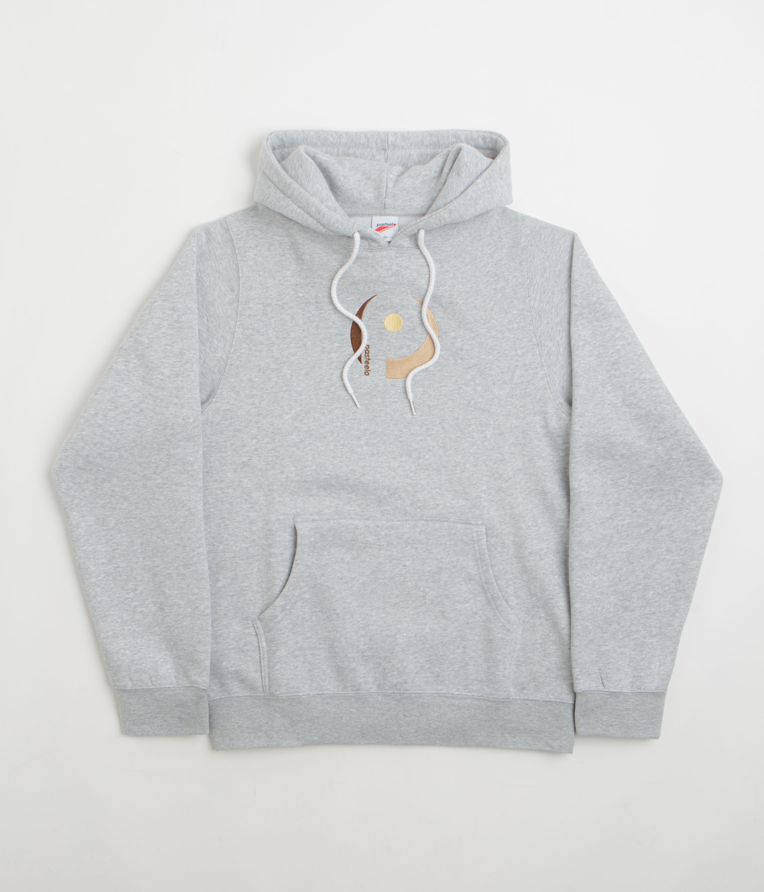 Pasteelo Embroidered Play Hoodie in Heather Grey