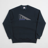 Pasteelo Flag Crewneck Sweatshirt in Navy thumbnail