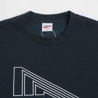 Pasteelo Flag Crewneck Sweatshirt in Navy thumbnail