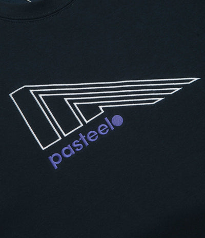 Pasteelo Flag Crewneck Sweatshirt in Navy