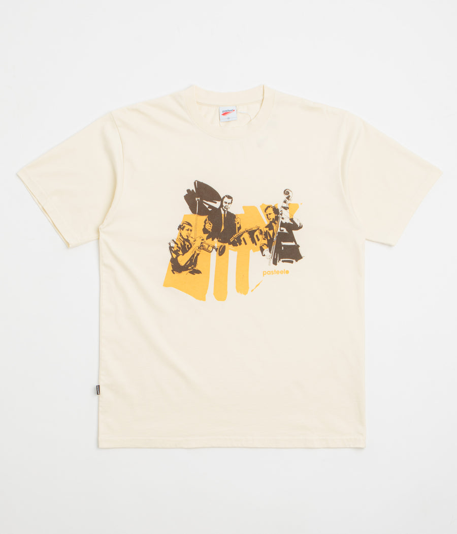 Pasteelo Jazz Cats T-Shirt in Cream