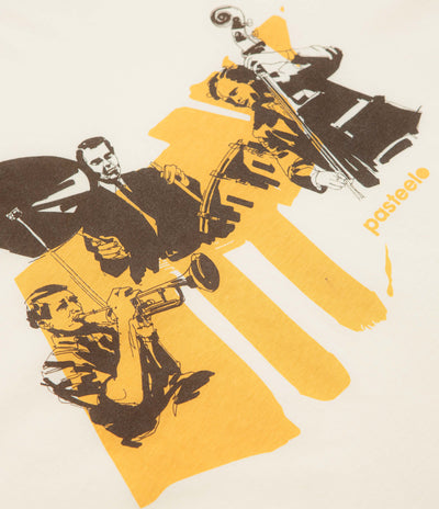 Pasteelo Jazz Cats T-Shirt in Cream