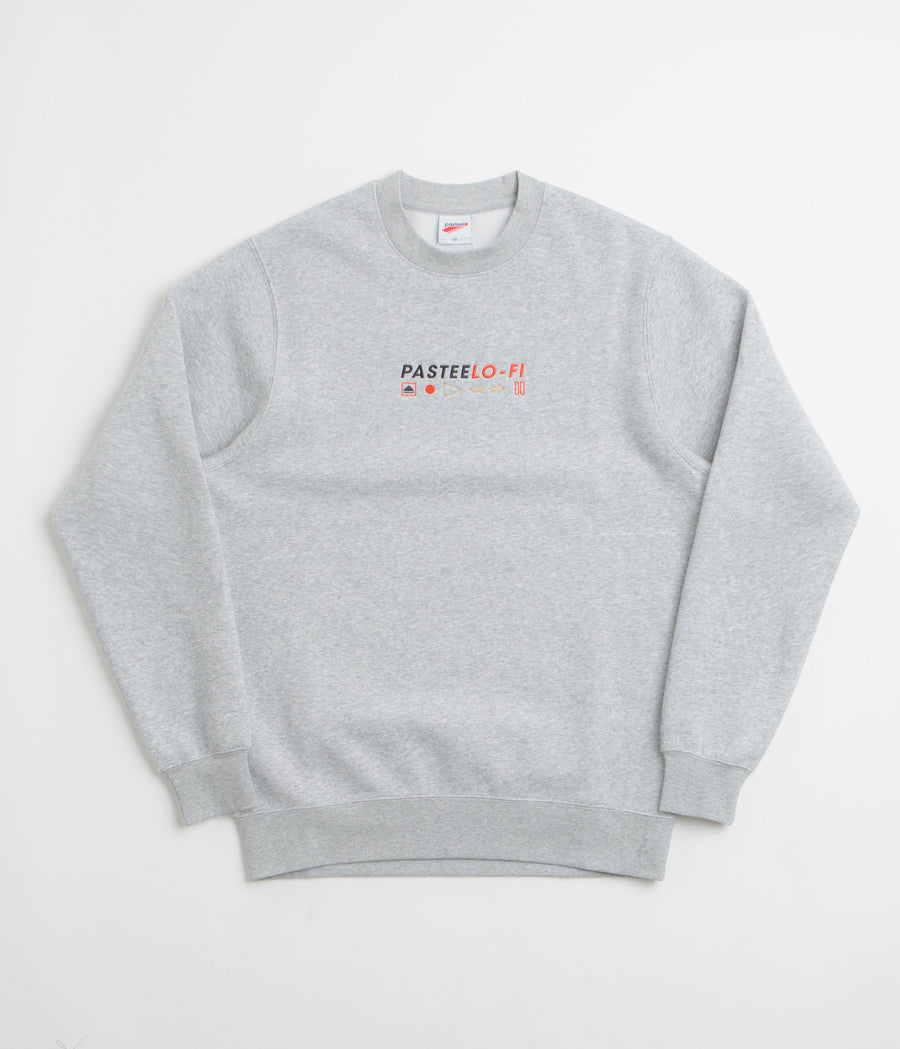 Pasteelo Lo-Fi Crewneck Sweatshirt in Heather Grey