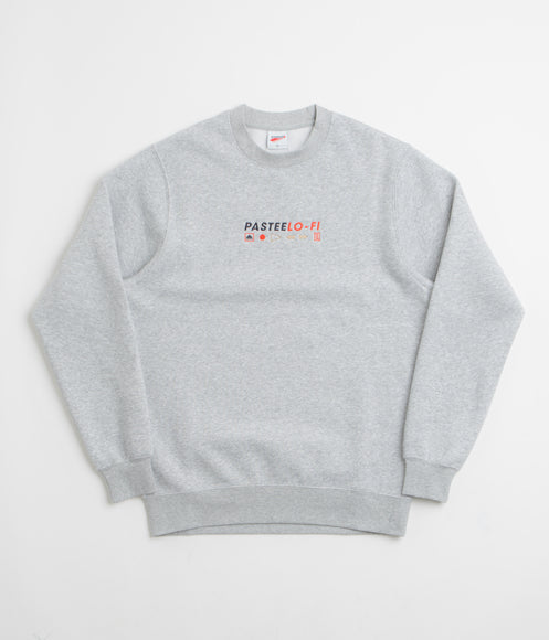 Pasteelo Lo-Fi Crewneck Sweatshirt - Heather Grey