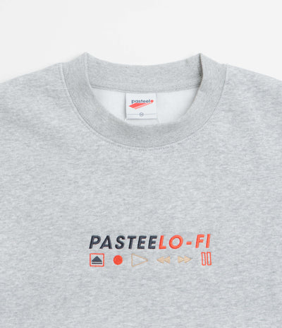 Pasteelo Lo-Fi Crewneck Sweatshirt - Heather Grey
