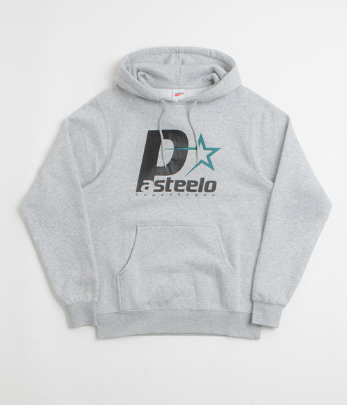 Pasteelo P Steelo Hoodie - Heather Grey / Black