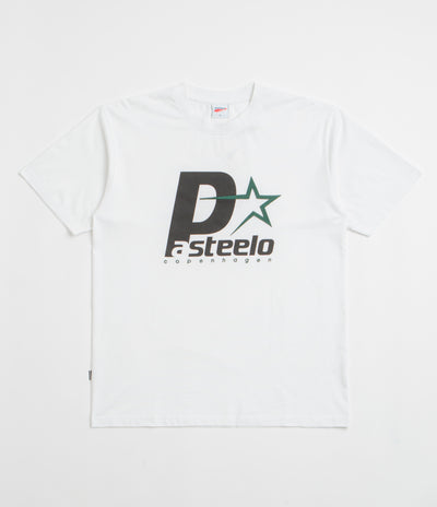 Pasteelo P Steelo T-Shirt in White and Black